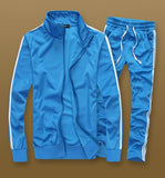 New Arrival Fitness Casual Tracksuit Men Sportswear Sets Mens Clothing 2 Pieces Sets Sweatshirt+SweatPants Outwear Male