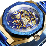 WINNER Fashion Men&#39;s Watches Top Brand Luxury Mechanical Watch For Men Casual Wrist Watches Stainless Steel Strap Chic Relogio