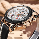 Top Brand LIGE Men Watches Fashion Sport Leather Watch Mens Luxury Date Waterproof Quartz Chronograph Relogio Masculino+Box