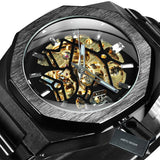WINNER Fashion Men&#39;s Watches Top Brand Luxury Mechanical Watch For Men Casual Wrist Watches Stainless Steel Strap Chic Relogio
