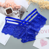 Sexy Panties Women Lace Low-Rise Solid Sexy Briefs Female Underwear Cross Strap Temptation Lingerie Ladies G String Thong