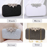 Meloke new fashion Sequined Scrub Clutch Women's Evening Bags Bling Day Clutches Gold Wedding Purse Female Handbag MN2021