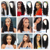 Cuticle Aligned Virgin Wig With Headband Attached Kinky Straight Afro Curly Headband Wigs Human Hair For Black Women