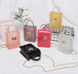 Fashion Mini Square Telephone Louiss viutton Bags Women Handbags Luxury Crossbody Rivet PVC Jelly Rivet Purse for Women