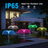 Solar garden lights, fiber optic lights, jellyfish lights, luminous, charging, and plug-in lawn and garden decorative lights