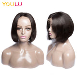 Bob wigs human hair lace front,brazilian human hair short bob lace front wig for black women 10a bob wigs