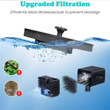 Outdoor Small Solar Fountain 1.7W 6.3 Inch Solar Powered Fountain Pump for Bird Bath Garden Pond Pool Fish Tank