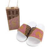 luxury party dollar bag with sandals fashion  rhinestone diamond women handbags ladies elegant evening clutch bag purses
