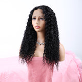 Vendor Hd Transparent Swiss Lace Front Wig Human Hair T Part Lace Frontal Wig Straight Glueless Brazilian 100% Virgin Wig