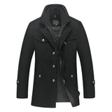 New Winter Wool Coat Slim Fit Jackets Mens Casual Warm Outerwear Jacket and coat Men Pea Coat Size M-4XL