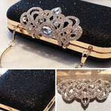 Meloke new fashion Sequined Scrub Clutch Women's Evening Bags Bling Day Clutches Gold Wedding Purse Female Handbag MN2021