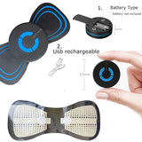 Wireless Cervical Massage Stimulator Portable Mini Electric Neck Back Massager Muscle EMS 6 Modes Relief The Pain