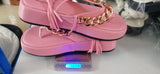 LW Plus Size Women Shoes Brand Elegance Women's Flat Slides Sandals For Women footwear ladies sandal