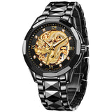Automatic Imported Movement Man Watches Dragon Fashion Classic New Design Black Mechanical Men Watch