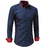 Business Shirts Men&#39;s Long-sleeved Business Casual Shirts Slim-fit Formal Shirts