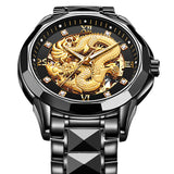 Automatic Imported Movement Man Watches Dragon Fashion Classic New Design Black Mechanical Men Watch