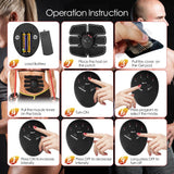 Electric Muscle Stimulator EMS Hip Trainer ABS Abdominal Massager Electrostimulator Fitness Wireless Anti Cellulite Massager