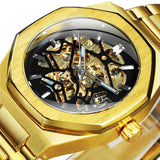 WINNER Fashion Men&#39;s Watches Top Brand Luxury Mechanical Watch For Men Casual Wrist Watches Stainless Steel Strap Chic Relogio