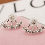 Fashion Punk Black Cross Drop Earrings For Teens Vintage Rock Pride Long Chain Butterfly Ear Cuffs Women Earrings Girls Jewelry