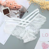 Sexy Panties Women Lace Low-Rise Solid Sexy Briefs Female Underwear Cross Strap Temptation Lingerie Ladies G String Thong