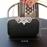 Meloke new fashion Sequined Scrub Clutch Women's Evening Bags Bling Day Clutches Gold Wedding Purse Female Handbag MN2021