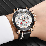 Top Brand LIGE Men Watches Fashion Sport Leather Watch Mens Luxury Date Waterproof Quartz Chronograph Relogio Masculino+Box