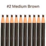10pcs/set Available Eyebrow Pencil Cosmetics for Makeup Tint Waterproof Microblading Pen Brown Eye Brow Natural Beauty Free Ship
