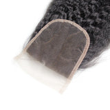 Best Selling Mongolian Yaki Hair Kinky Straight Cuticle Aligned Virgin Brazilian Human Bundles With 4X4 Lace Closure