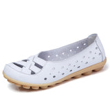 Women Flats Genuine Leather Women Shoes Female Casual Flat Ballet Women Loafers Shoes Flat Women&#39;s Shoes Leather Chaussures Femm