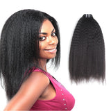 Best Selling Mongolian Yaki Hair Kinky Straight Cuticle Aligned Virgin Brazilian Human Bundles With 4X4 Lace Closure