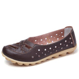 Women Flats Genuine Leather Women Shoes Female Casual Flat Ballet Women Loafers Shoes Flat Women&#39;s Shoes Leather Chaussures Femm