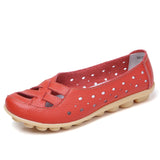 Women Flats Genuine Leather Women Shoes Female Casual Flat Ballet Women Loafers Shoes Flat Women&#39;s Shoes Leather Chaussures Femm