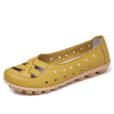 Women Flats Genuine Leather Women Shoes Female Casual Flat Ballet Women Loafers Shoes Flat Women&#39;s Shoes Leather Chaussures Femm