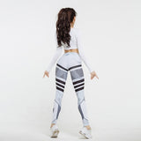 Running Pants Women Geometric Yoga Pants Women Fitness Sport Leggings High Waist Yoga Leggings Athletics Sport Pants Sports Wear