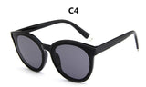 colour luxury top fashion cat eye glasses sunglasses women brand designer blue sea sun glasses lady female oculos de sol UV400