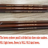 10pcs/set Available Eyebrow Pencil Cosmetics for Makeup Tint Waterproof Microblading Pen Brown Eye Brow Natural Beauty Free Ship