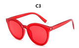 colour luxury top fashion cat eye glasses sunglasses women brand designer blue sea sun glasses lady female oculos de sol UV400