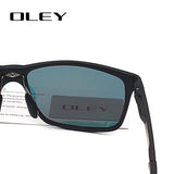 OLEY Men Polarized Sunglasses Aluminum Magnesium Sun Glasses Driving Glasses Rectangle For Men/Wome Oculos masculino Male