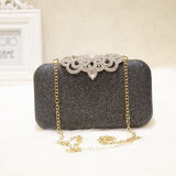 Meloke new fashion Sequined Scrub Clutch Women's Evening Bags Bling Day Clutches Gold Wedding Purse Female Handbag MN2021