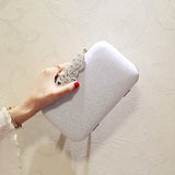Meloke new fashion Sequined Scrub Clutch Women's Evening Bags Bling Day Clutches Gold Wedding Purse Female Handbag MN2021