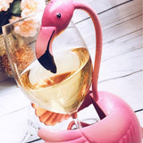 TOOARTS Wine Rack Flamingo Wine Holder Wine Shelf Metal Sculpture Practical Sculpture Home Decoration Interior Wine Stand Crafts