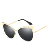 LeonLion  Fashion Cat Eye Sunglasses Women Vintage Metal  Luxury Glasses for Women Mirror Retro Oculos De Sol Feminino
