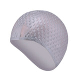 Silicone Rubber Swimming Cap 3D Ergonomic Design Ear Pockets for Adult Waterproof Swim Caps Hat Swimming