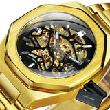 WINNER Fashion Men&#39;s Watches Top Brand Luxury Mechanical Watch For Men Casual Wrist Watches Stainless Steel Strap Chic Relogio