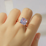 Wedding Engagement Ring Luxury Crystal Ring for Women AAA White Cubic Zirconia Ring 2021 Trend Female Lovddee Jewelry