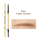 MB Eyelash brush Eyebrow Pen Waterproof Fork Tip Eyebrow Tattoo Pencil Lasting Professional Fine Sketch Liquid Eye Brow Pencil