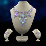 Fashion Loose Rhinestones woman s Handmade Resin Necklace Pendant Woven Rope CHain, Hot - Selling Jewelry Fashionable Gifts