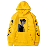 Men Hoodie Attack on Titan Printed Long Sleeve Anime Eren Yeager Pullover Harajuku Hoodie Sweatshirt Tops