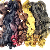Loose Body Wave Spiral Curl Crochet Braid Hair 20 Inches 150g Synthetic Wavy Curly Braiding Hair