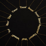 3Pcs/Set Cardboard Star Zodiac Sign Pendant Gold Color 12 Constellation Necklace Aries Cancer Leo Scorpio Necklace Jewelry Gifts